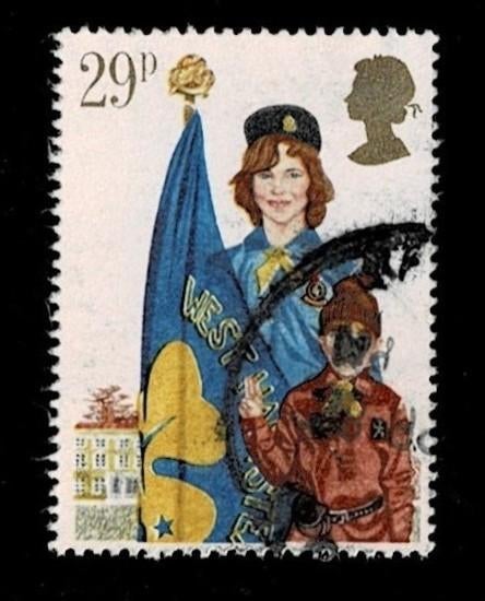postzegel 1042 Groot-Brittannië Scouting, Ophalen of Verzenden, Gestempeld