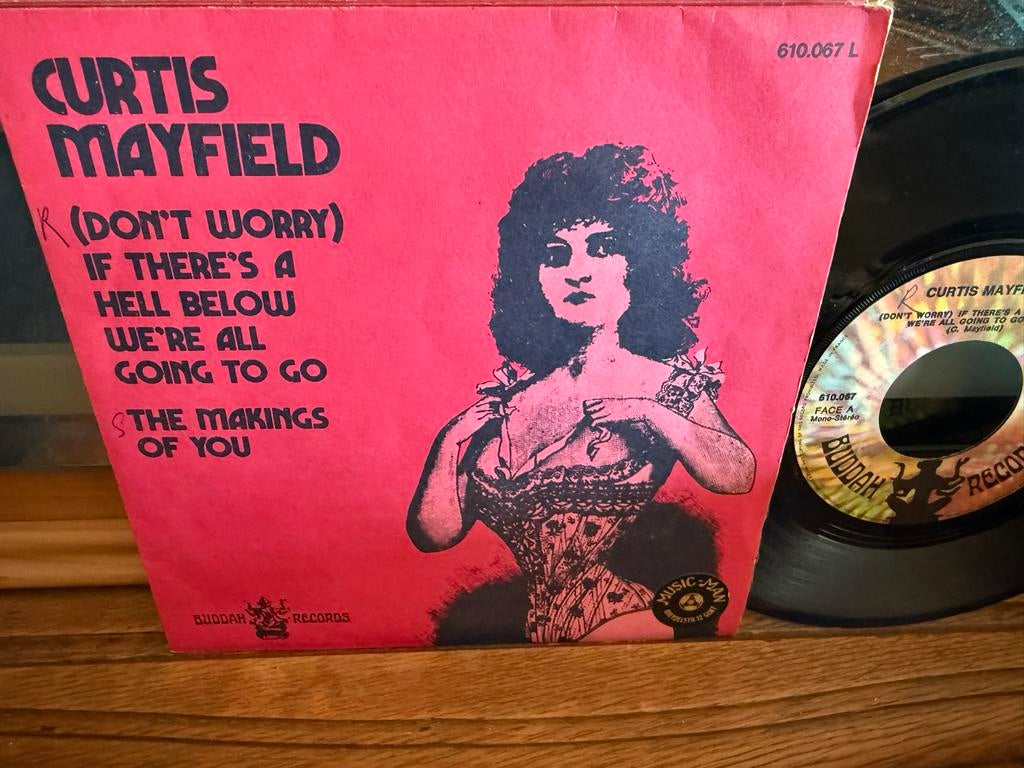 Curtis Mayfield - (Don't Worry) If There's a Hell Below, 7 inch, Single, Ophalen of Verzenden, Zo goed als nieuw