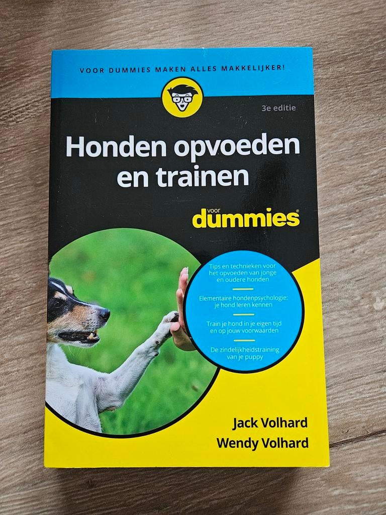 Wendy Volhard - Honden opvoeden en trainen voor dummies, Honden, Wendy Volhard; Jack Volhard, Ophalen of Verzenden, Zo goed als nieuw