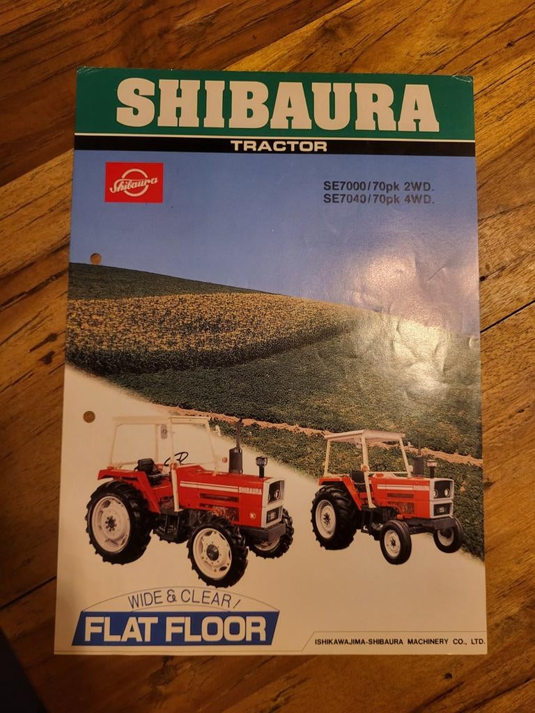 Tractor folder Shibaura SE7000 SE7040, Ophalen of Verzenden, Zo goed als nieuw