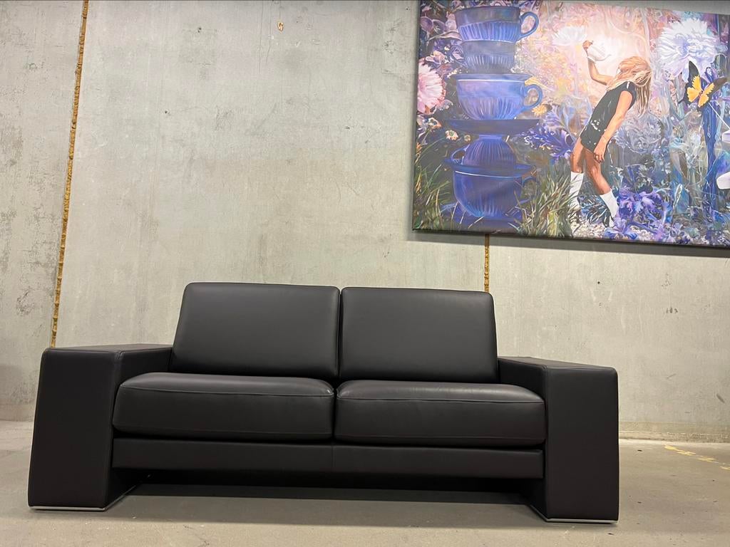 Nieuw Rolf Benz Ego 2 zits bank Bruin leer Design L200xD93