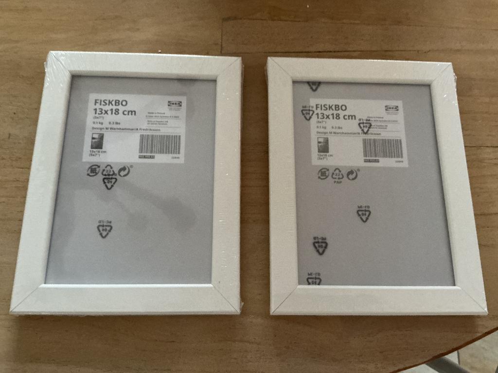 IKEA fotolijsten wit Fiskbo, Ophalen of Verzenden, Nieuw