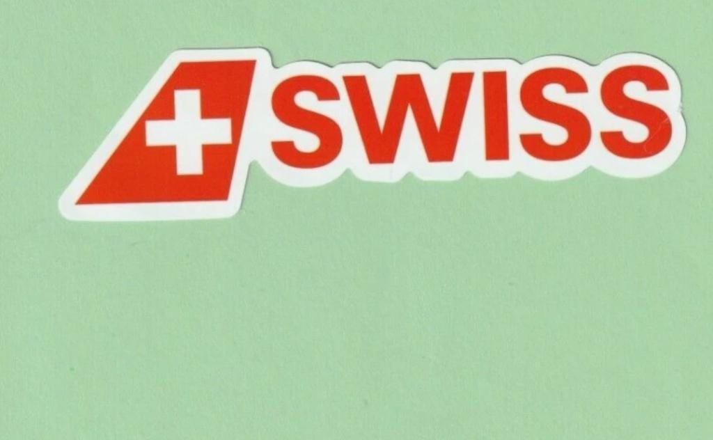Swiss sticker - 12cm x 3cm, Ophalen of Verzenden, Nieuw, Overige typen