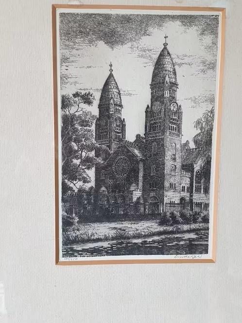 Jaap Lindeijer - Ets, Koninginnekerk Rotterdam nr 184 / 250, Ophalen