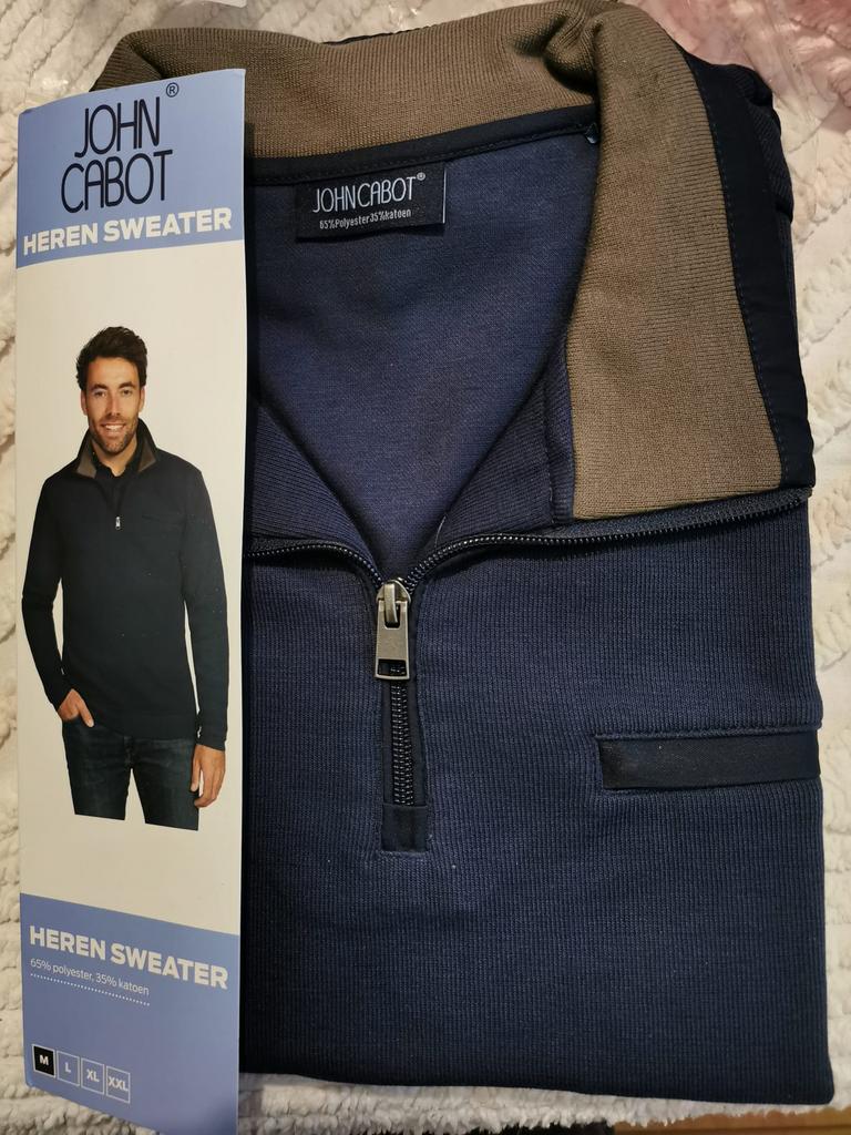 donker blauwe heren sweater maat M nieuw, Ophalen of Verzenden, Nieuw, Maat 48/50 (M)