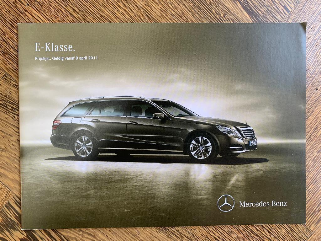 Prijslijst Mercedes-Benz E-klasse W212 & S212 april 2011, Zo goed als nieuw, Mercedes-Benz, Mercedes, Ophalen of Verzenden