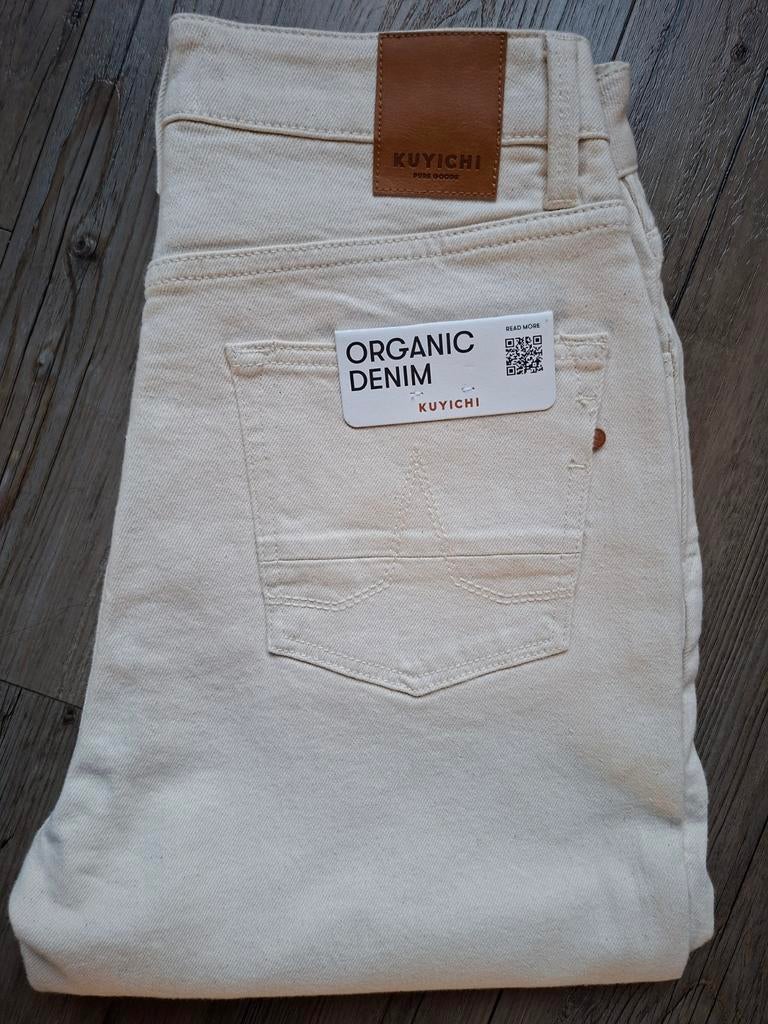 KUYICHI Nora loose tapered fit jeans W28 L32, Nieuw, Ophalen of Verzenden, W28 - W29 (confectie 36), Wit