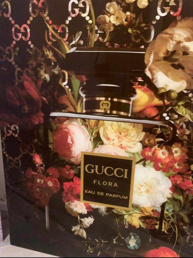 Gucci schilderij op glas, Huis en Inrichting, Ophalen of Verzenden, Schilderij, 75 cm of meer