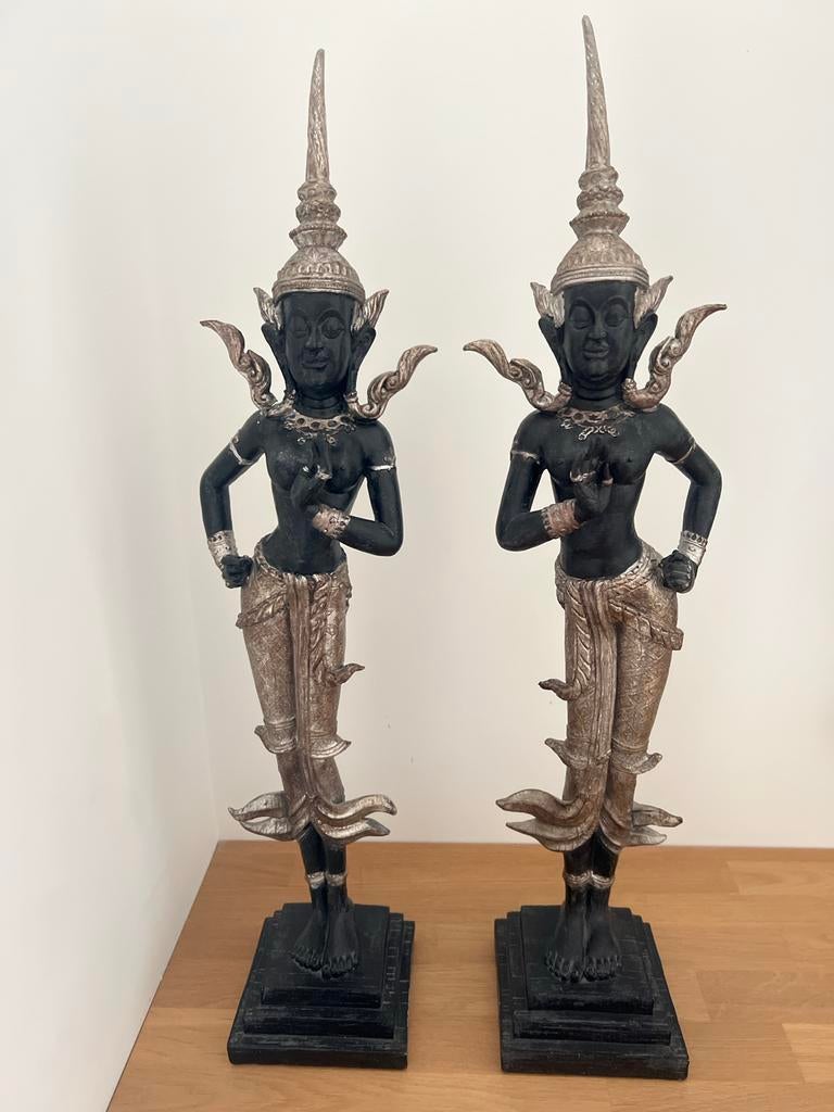 Twee decoratieve Thaise beelden, Ophalen of Verzenden