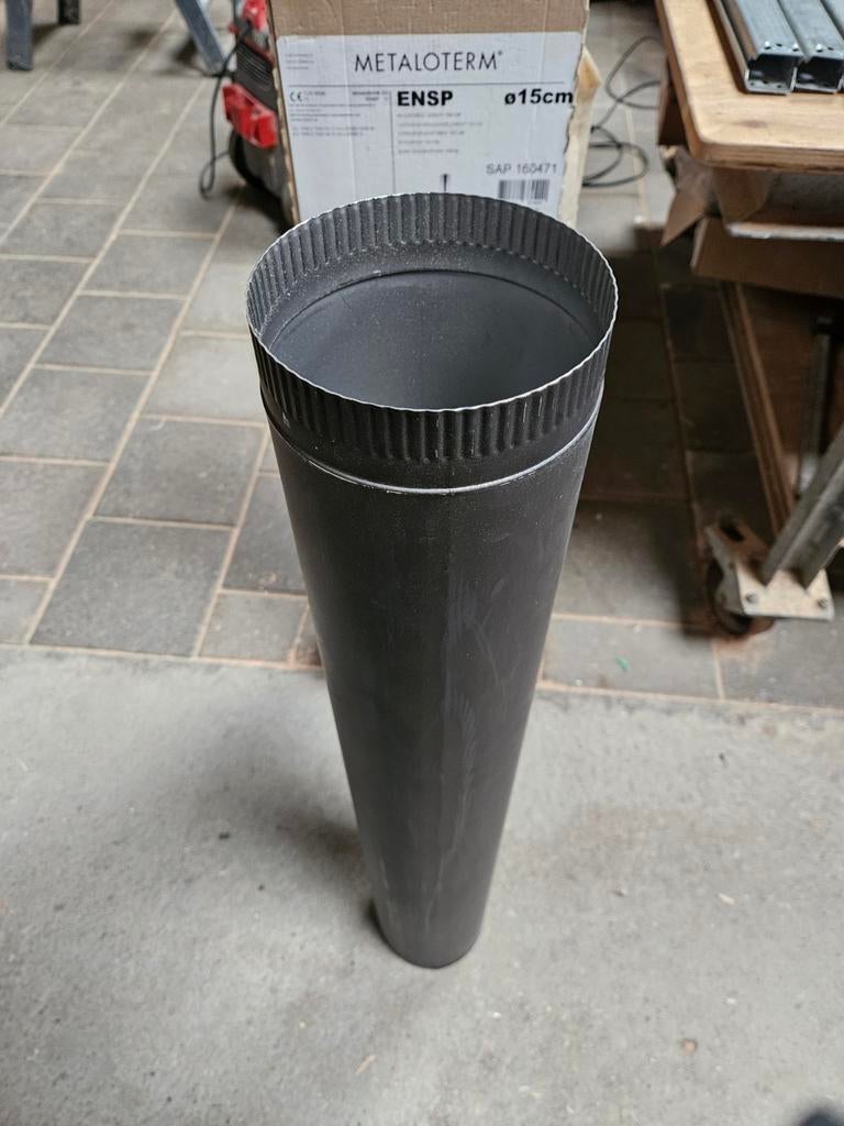 Kachelbuis 150mm zwart 1M, Ophalen, Onbekend, Onbekend, Metaloterm