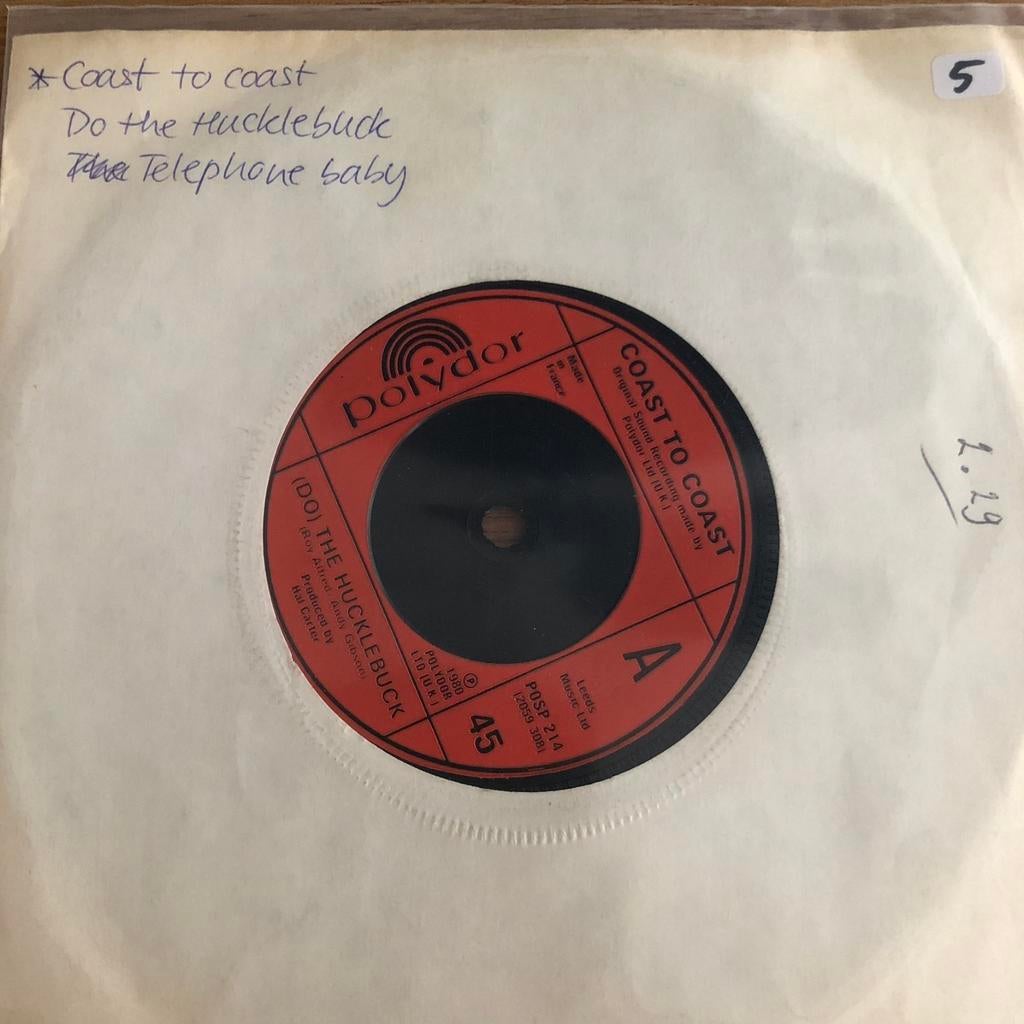 Coast to Coast - Single, Gebruikt, 7 inch, Single, Ophalen of Verzenden