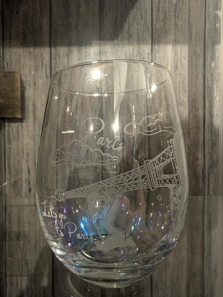 Leuke Disny glas van knabbel en babbel mooi voor de verzamel, Ophalen of Verzenden