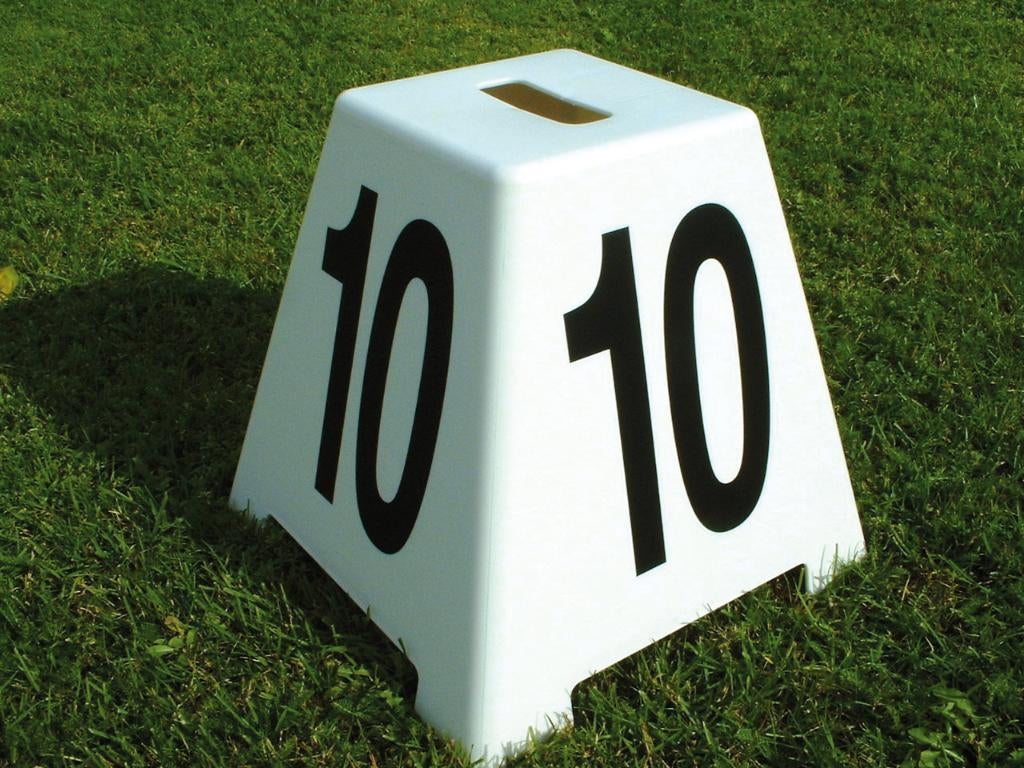 Hindernisnummer set kegels., Ophalen of Verzenden, Nieuw, Springen