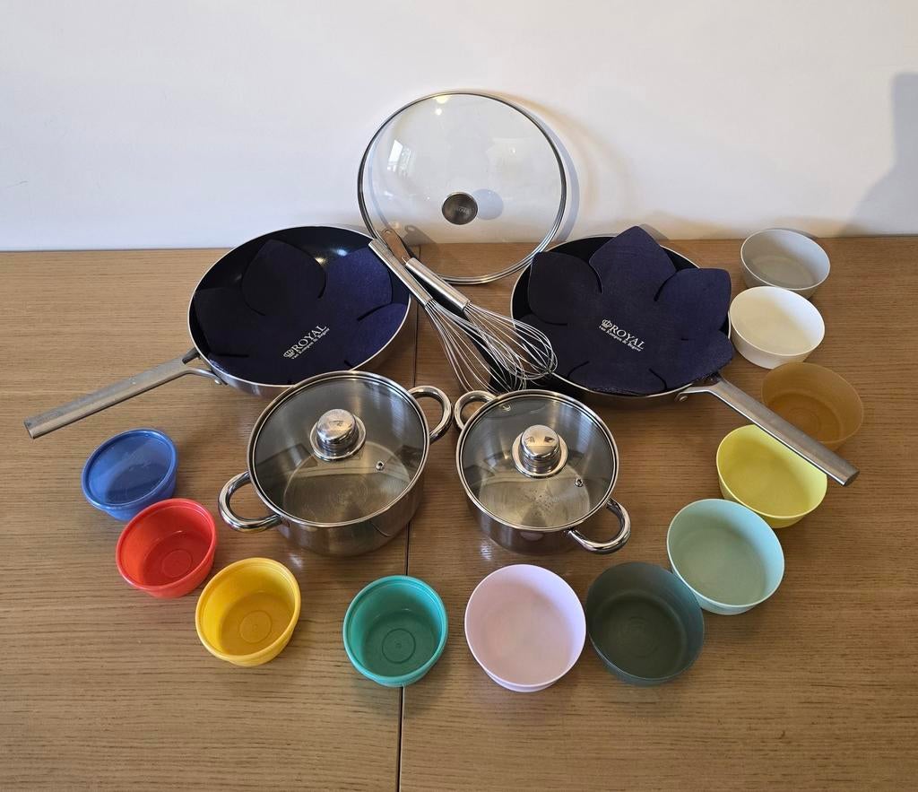 Van Kempen En Begeer Inductie Pannenset Hapjespan Blokker, Ophalen, Gebruikt, Rvs, Pannenset