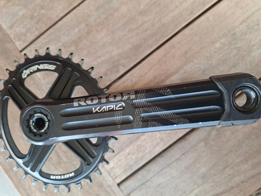 Rotor KAPIC Crankset Complete Set MTB, Crankstel of Pedalen, Gebruikt, Rotor, Mountainbike
