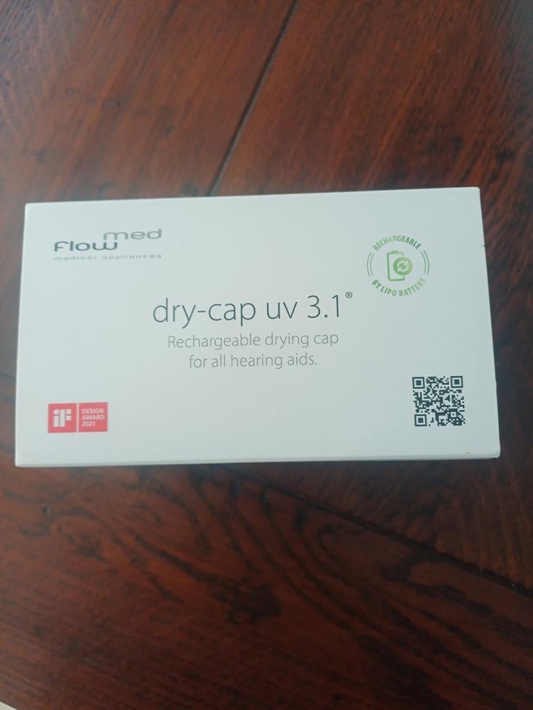 Dry Cap UV 3.1 Droogbox voor oplaadbare hoortoestellen, Diversen, Verpleegmiddelen, Ophalen of Verzenden, Nieuw