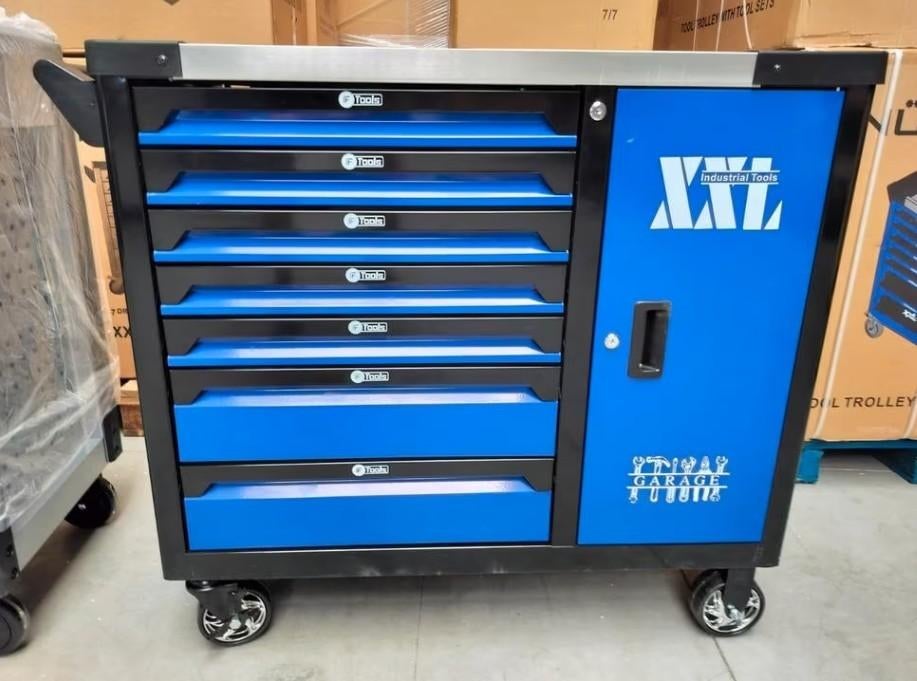 F-tools 7 lades,7 gevuld brede gereedschapwagen krachtdoppen, Ophalen, Nieuw