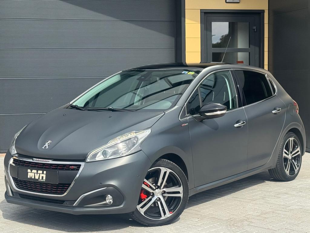 Peugeot 208 1.2 PureTech GT-line - Automaat - Mat - Pano - C, Electronic Stability Program (ESP), Gebruikt, 1199 cc, Leder en Stof