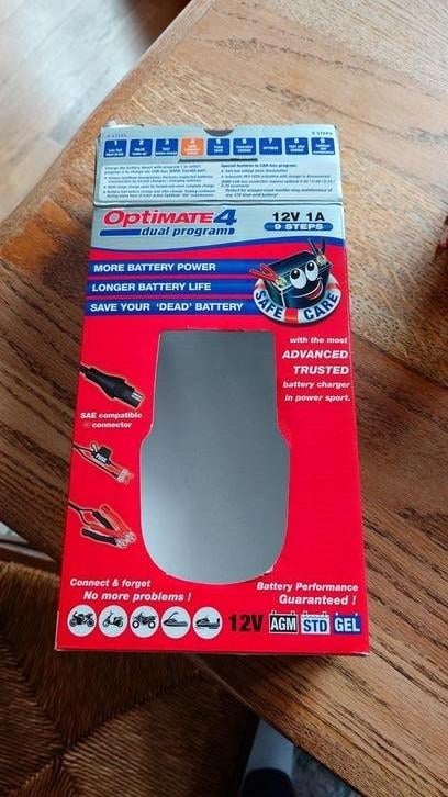 OptiMate 4 Dual Program acculader voor motorfiets/auto, Ophalen of Verzenden, Nieuw, Universele onderdelen