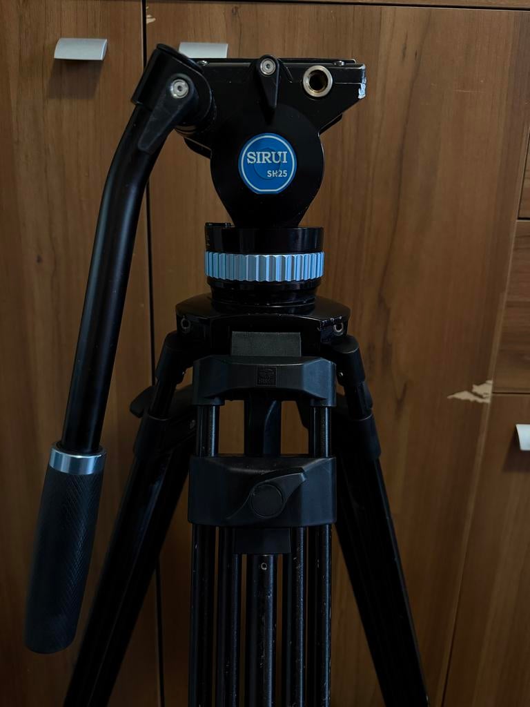 Sirui SH-25 Video Statief met Fluid Head – Professioneel, Gebruikt, 175 cm of meer, Met balhoofd, Ophalen of Verzenden