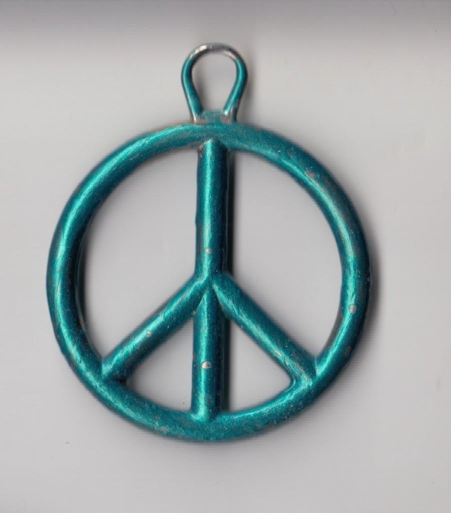 Peace teken Vrede hanger Medaille, Gebruikt, Niet vindbaar, Niet vindbaar, Speldje of Pin