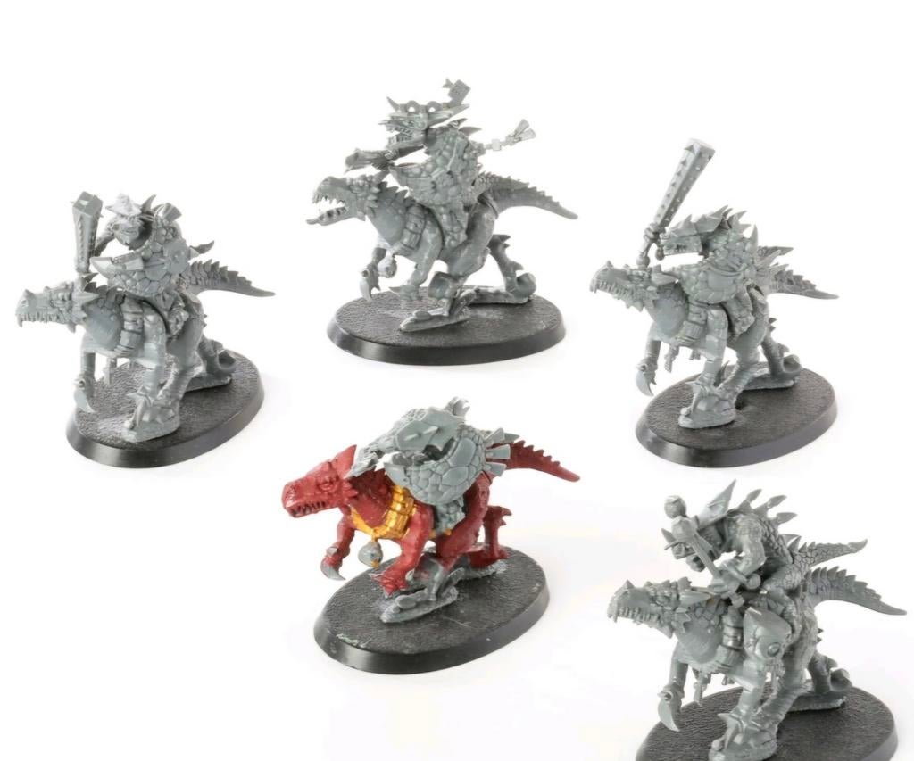 5 Saurus Knights Seraphon Warhammer Age of Sigmar, Hobby en Vrije tijd, Wargaming, Gebruikt, Figuurtje(s), Warhammer, Ophalen of Verzenden