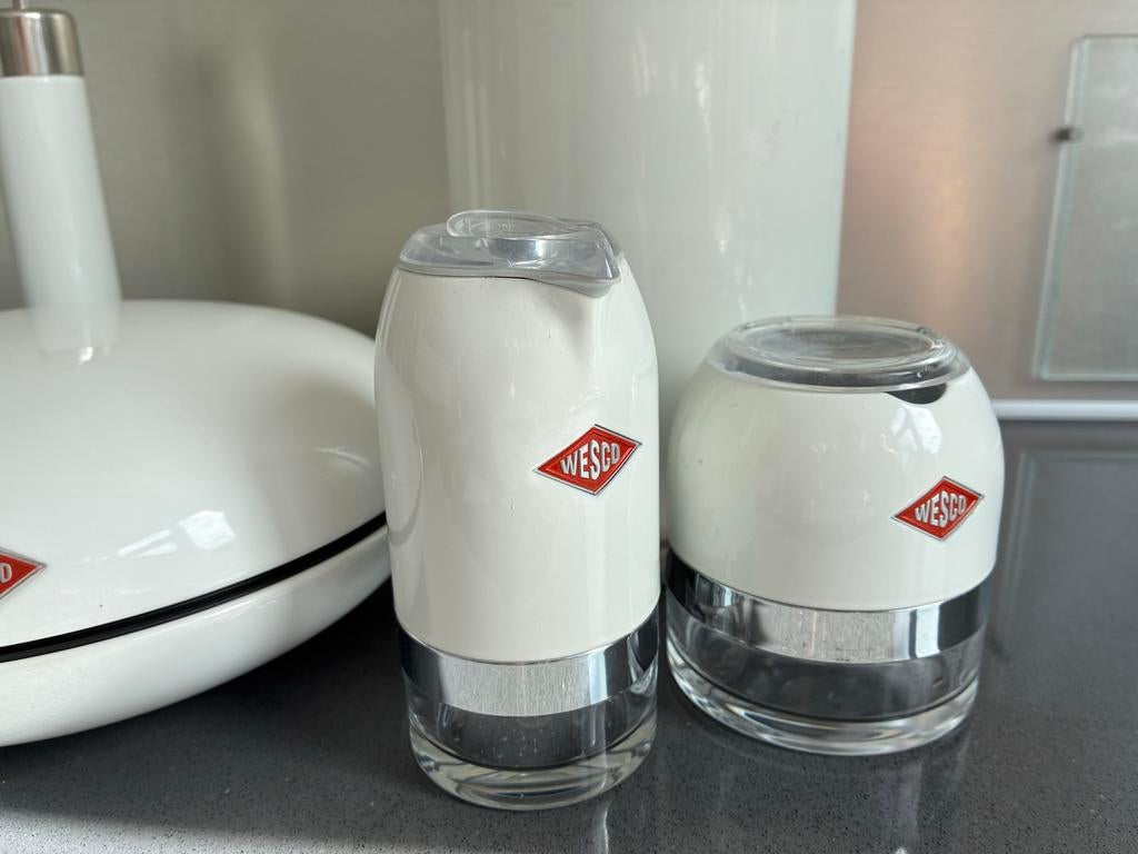 Wesco keukenaccessoires set, Ophalen of Verzenden, Metaal, Wit, Overige typen