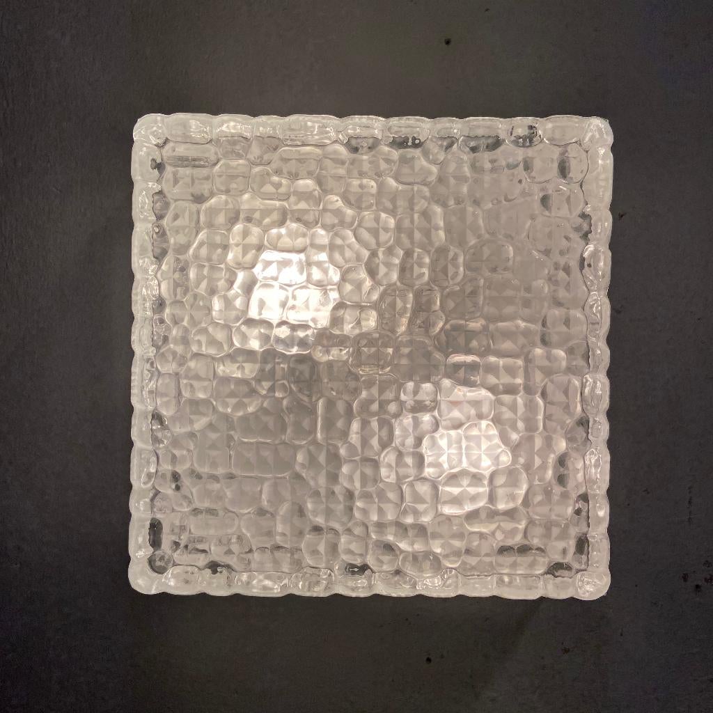 Jaren 50 60 vintage plafondlamp kristalglas RZB, Gebruikt, RZB, Ophalen of Verzenden, Kristal