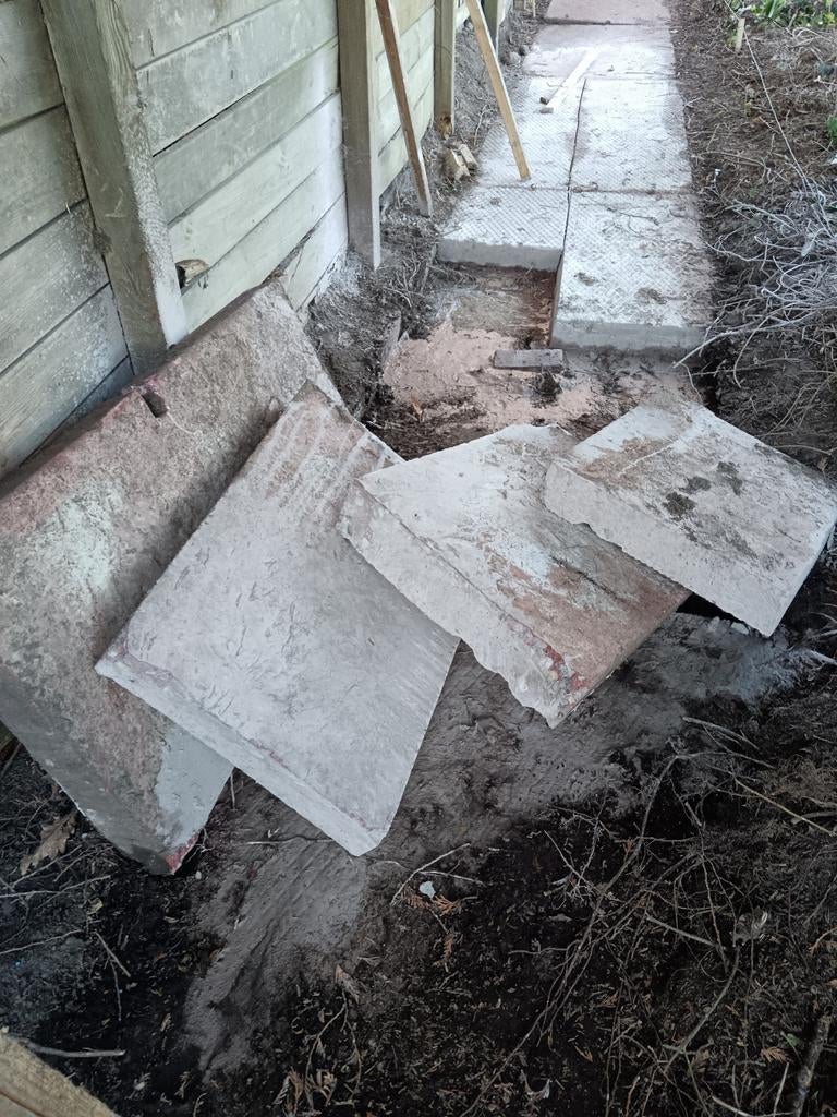 Grote betonplaten gratis af te halen, Ophalen, Beton, Overige typen