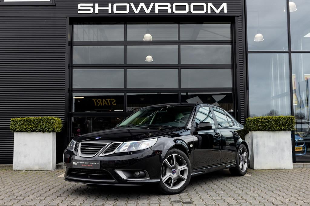 Saab 9-3 Turbo X 2.8 T V6, Memory, Zwitsers Bose, Nieuwstaat, Automaat, Gebruikt, Zwart, Stoelverwarming