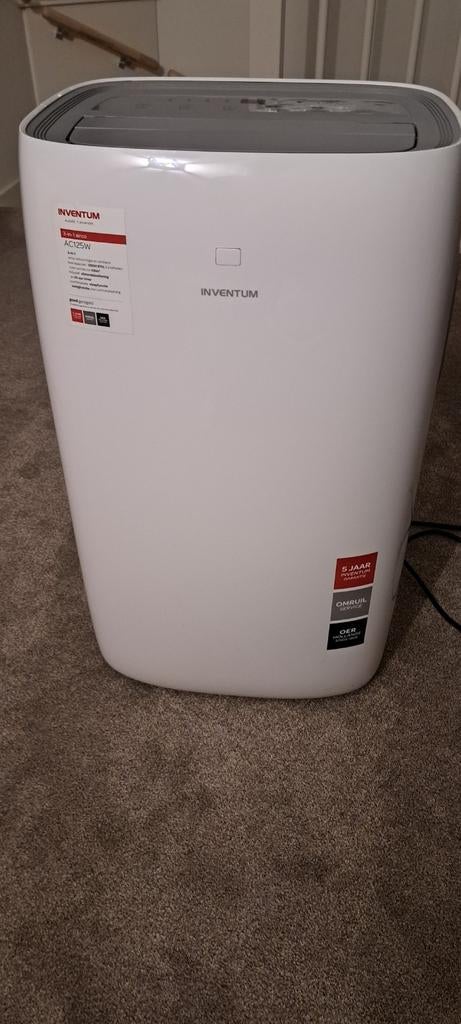 Inventum Mobiele Airco AC125W - ZGAN, Ophalen, Timer, 3 snelheden of meer, Zo goed als nieuw