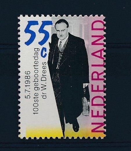 1358 (jaar 1986) | 100e geboortedag Dr. W. Drees, Ophalen of Verzenden, Na 1940, Postfris