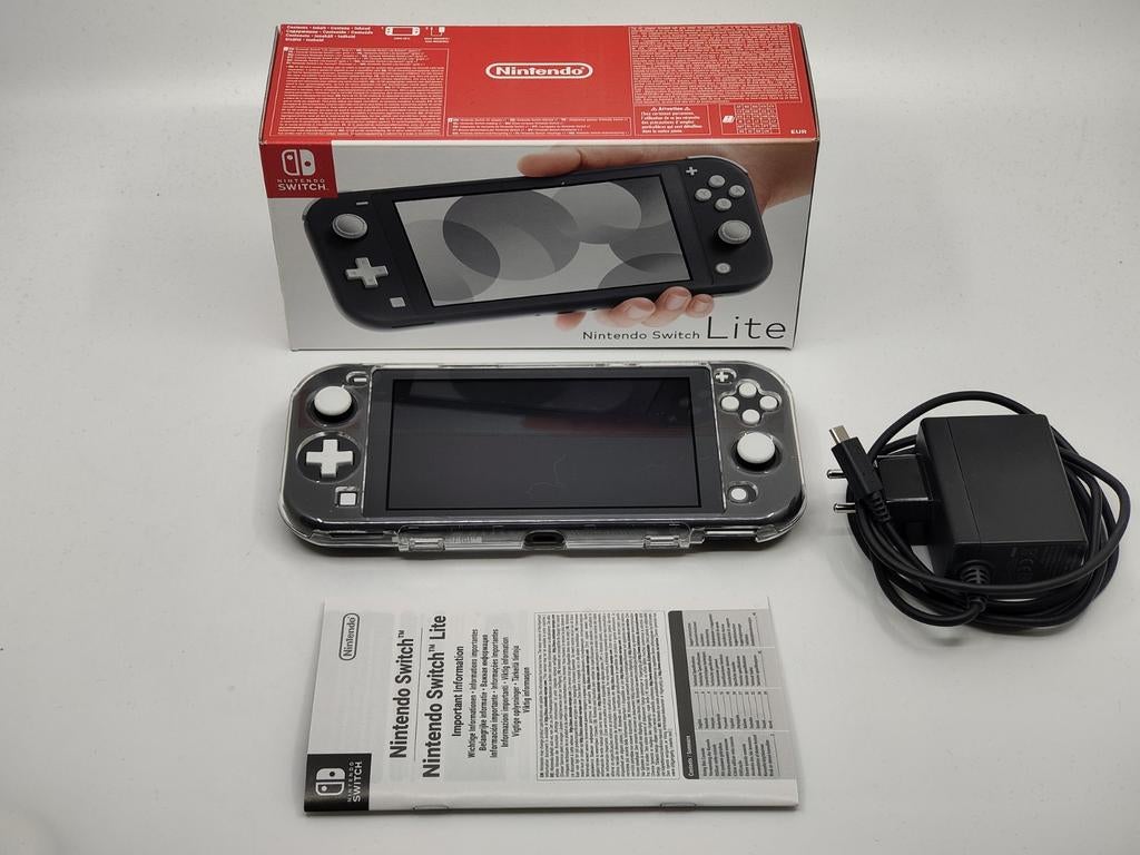 Nintendo Switch Lite - Grijs - ZGAN - CIB, Spelcomputers en Games, Spelcomputers | Nintendo Switch Lite, Zo goed als nieuw, Grijs