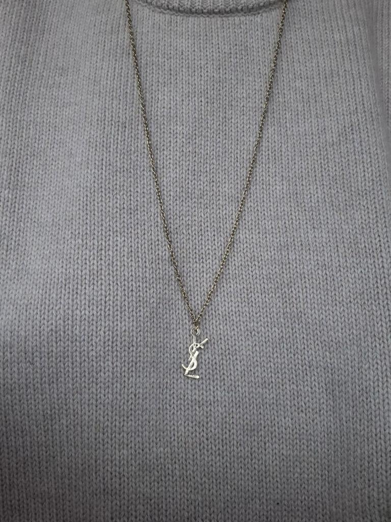 Vintage Yves Saint Laurent designer ketting, Ophalen of Verzenden, Zo goed als nieuw, Goud, Overige materialen
