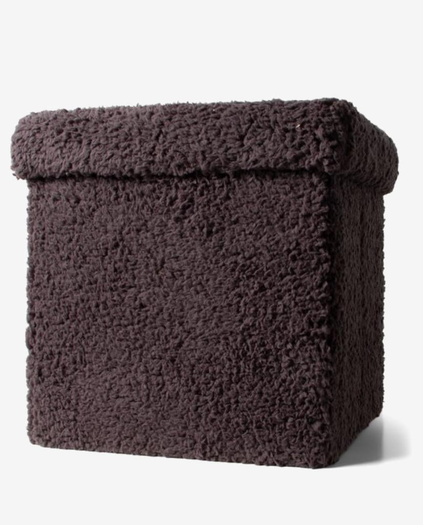 Senza opbergpoef nieuw antraciet, Huis en Inrichting, Banken | Voetenbanken en Poefen, Minder dan 50 cm, Vierkant, Nieuw, Minder dan 50 cm