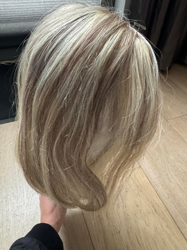 V-part pruik echt haar - Zo goed als nieuw, Ophalen of Verzenden, Zo goed als nieuw, Pruik of Haarverlenging