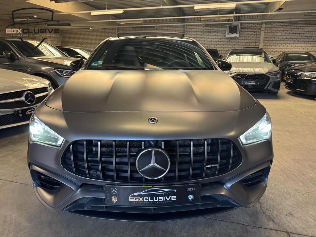 Mercedes-Benz CLA-klasse Shooting Brake AMG 45 S 4MATIC+ Pre, Auto's, Automaat, Gebruikt, 4 cilinders, Leder en Stof