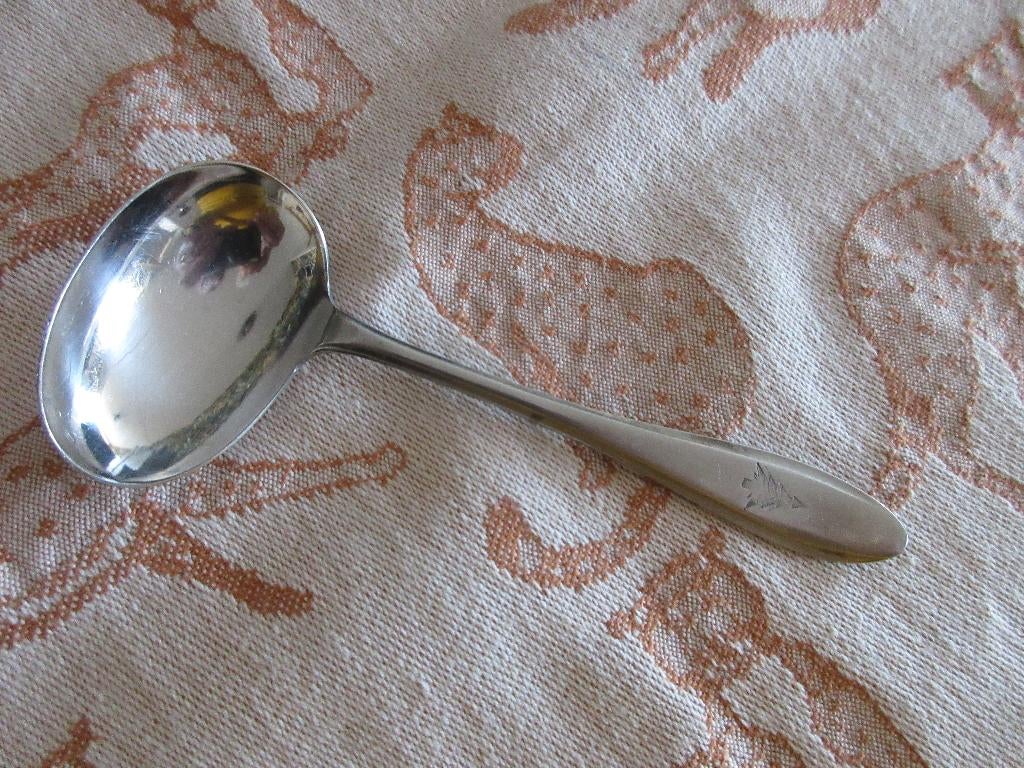 Brandaris Kinderdwarslepel t.e.a.b., Ophalen of Verzenden, Gebruikt, Rvs of Chroom, Vaatwasserbestendig