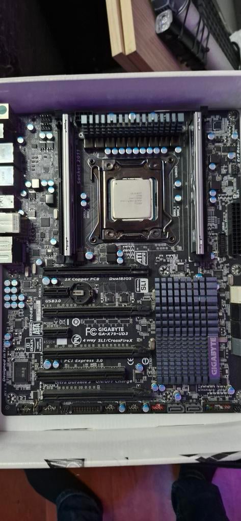 Gigabyte GA-X79-UD3 met Intel i7-4820K en 16GB RAM, Computers en Software, Gebruikt, DDR3, Ophalen of Verzenden, ATX