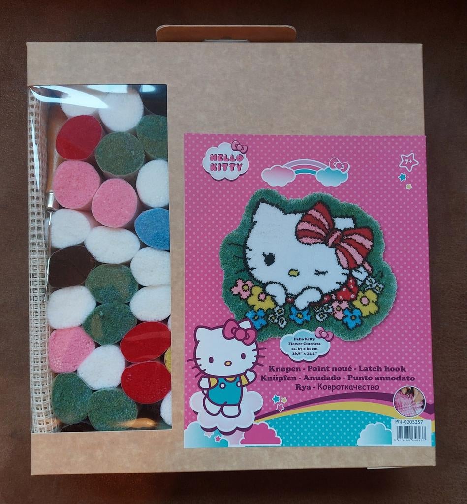 Knooptapijt Hello Kitty (nieuw), Ophalen of Verzenden, Nieuw, Borduurpakket
