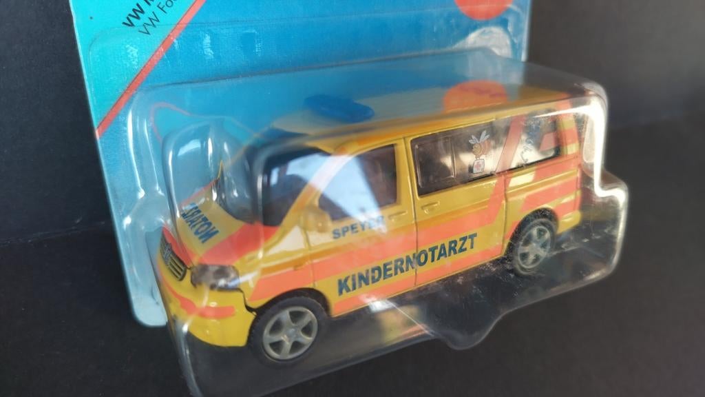 Volkswagen transporter kinder notarzt 1:55 Siku Werbe Pol, Schlittenbacherstrasse 60 Lüdenscheid Germany, Auto, Verzenden, Nieuw