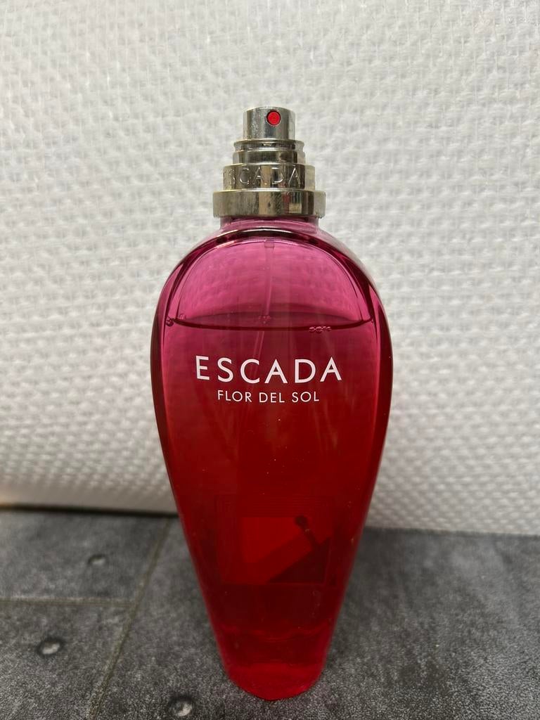 Escada flor del sol 100ml eau de toilette zgan , zonder doos, Ophalen of Verzenden, Zo goed als nieuw