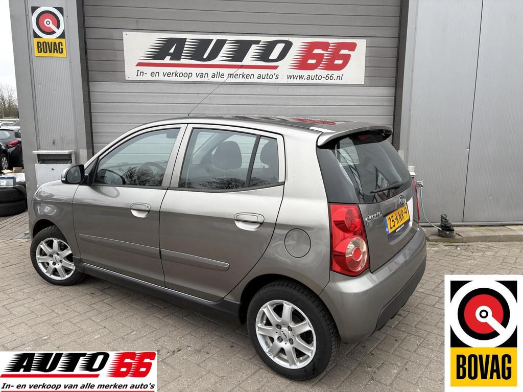 Kia Picanto 1.0 Q 5 drs AIRCO, Auto's, Kia, Stof, Zwart, 4 cilinders, 400 kg
