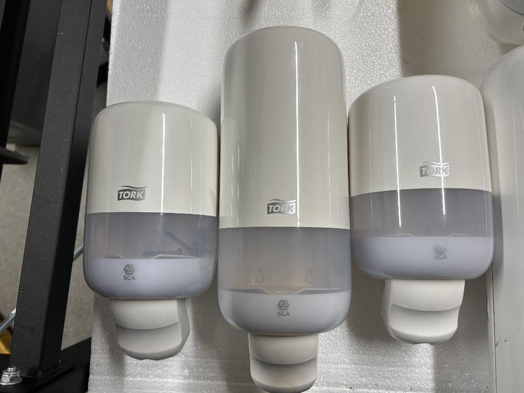 Zeepdispenser - TORK - 3 stuks, Ophalen, Zo goed als nieuw, Wit