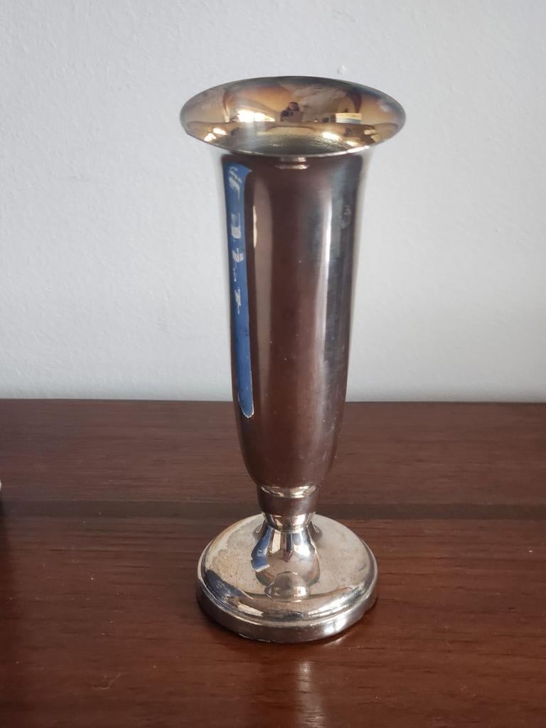 Verzilverd vaasje van Keltum Pleet in originele doos, Ophalen of Verzenden