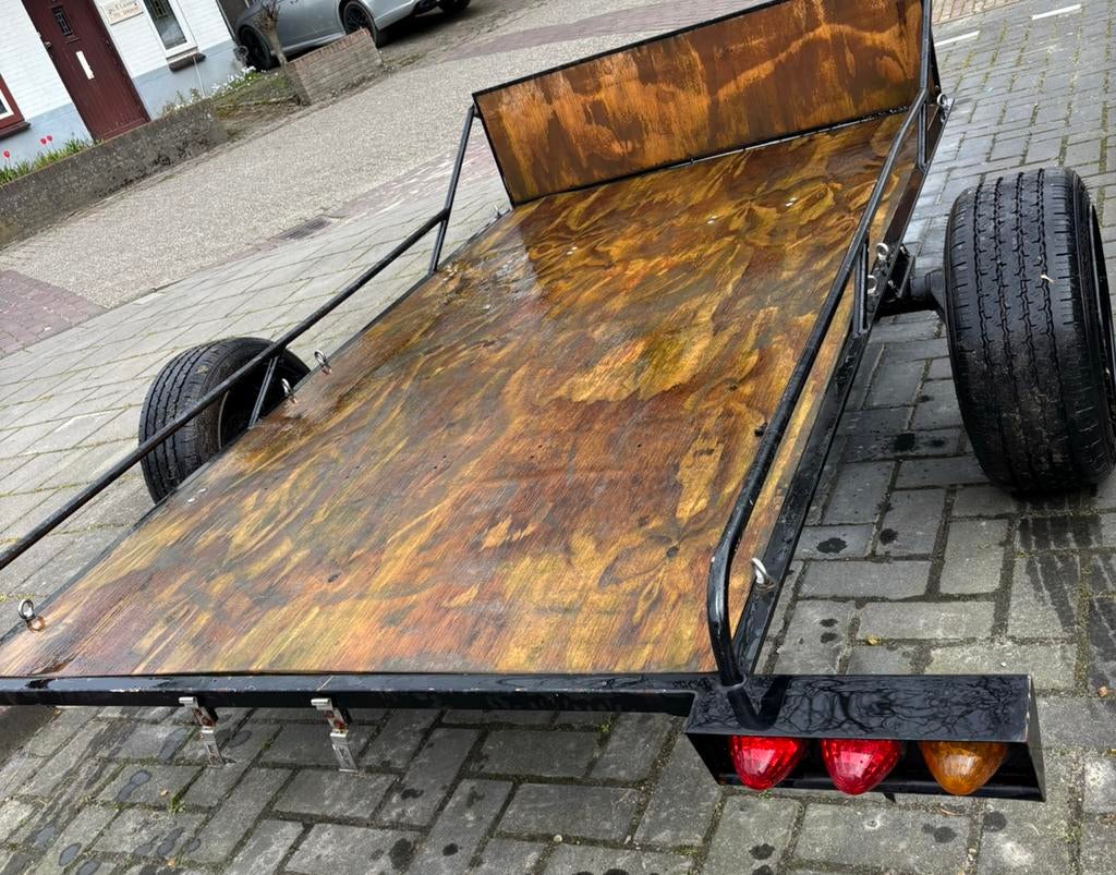 Aanhanger enkelasser trailer crossmotor quad waterscooter, Ophalen, Zo goed als nieuw