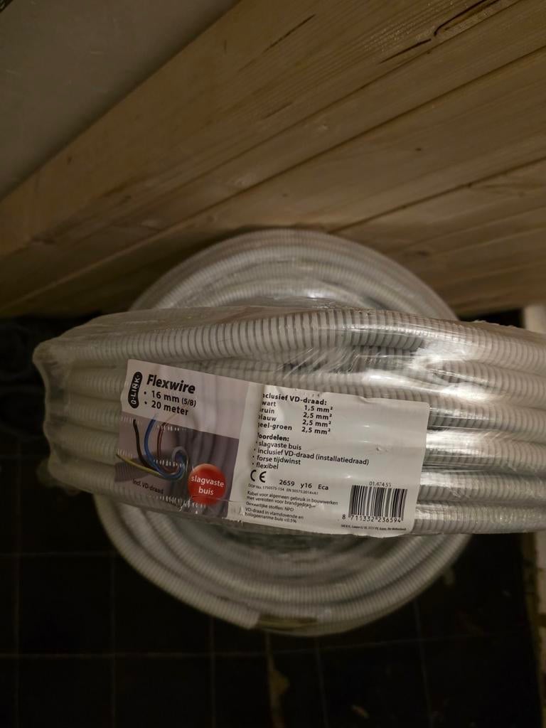 Q-link flex wire 20 m rol prijs 25€, Ophalen, Nieuw, Kabel of Snoer