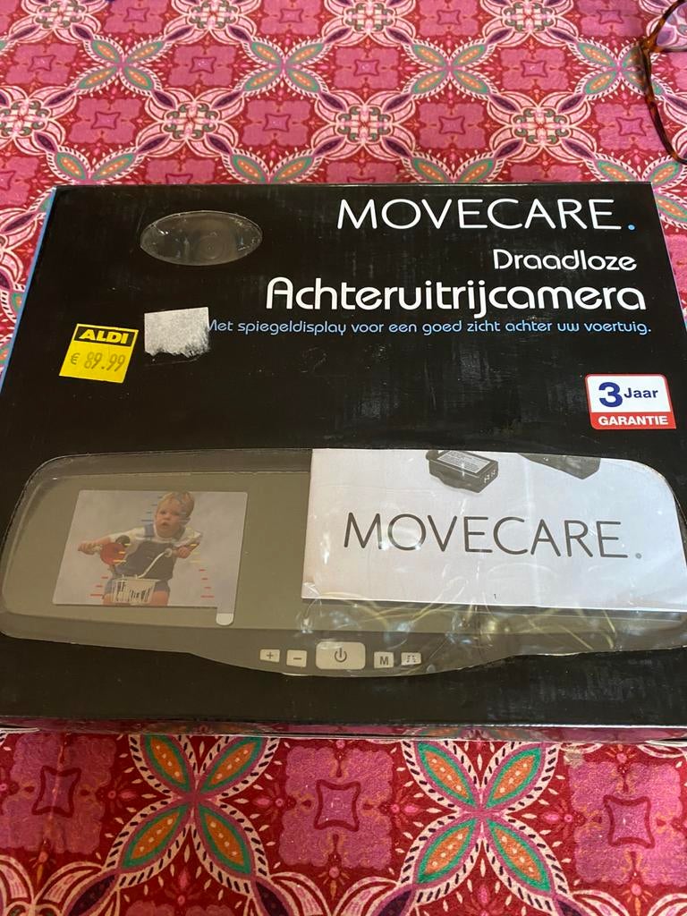 Achteruitrijcamera van Movecare met spiegeldisplay, Ophalen, Nieuw