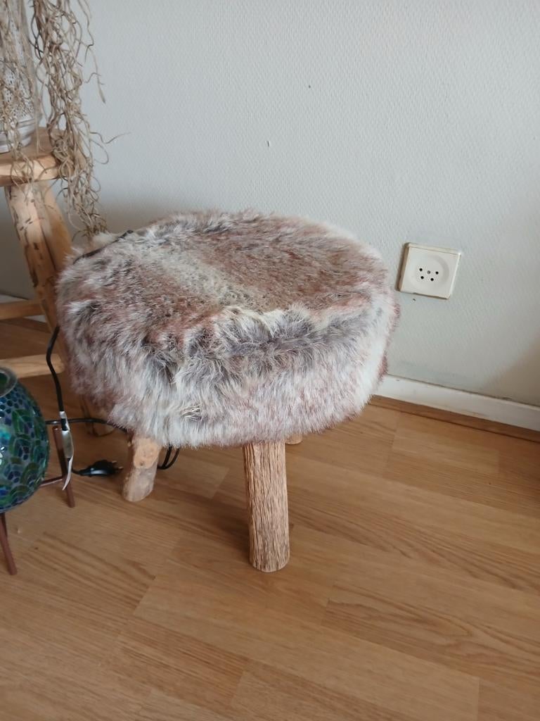 Prachtig houten kruk, Ophalen of Verzenden, Hout