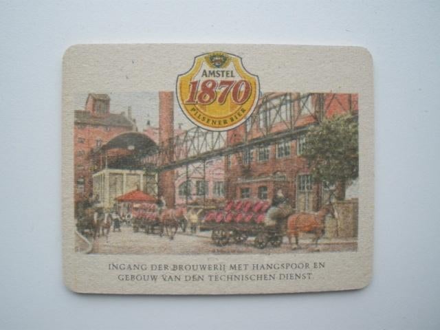 4 bierviltjes AMSTEL, Verzamelen, Ophalen of Verzenden, Gebruikt, Viltje(s), Amstel